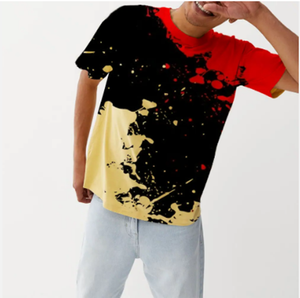 Nouveau design, logo personnalisé, t-shirt tye dye pour hommes, t-shirt de musculation, t-shirt court surdimensionné pour hommes, vente en gros - Product Image 6