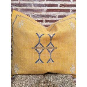 Funda de Almohada Marroquí Hecha a Mano, Funda de Cojín Tradicional Bereber, Cojín Decorativo Boho para Sofá, Almohada Decorativa de Algodón para el Hogar - Product Image 1