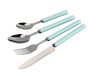 Vaisselle Argent Or Designer Poignée en Marbre Cuisine Haute Vente Couverts Décoratifs Couverts De Table Vaisselle - Product Image 5
