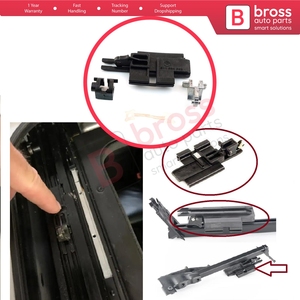 ชุดรางเลื่อนซันรูฟ BSR535 4 ชิ้น พร้อมคลิปยึดด้านขวา สำหรับรถยนต์ซีรีย์ 5 E39 ปี 1996-2003 แบบ 4/5 ประตู และ X5 E53 ปี 2000-2006 รหัสอะไหล่ 81169452 - Product Image 5