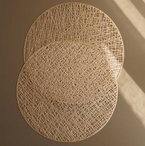 ที่รองจานโลหะสีทองรูปทรงกลมสำหรับตกแต่งในห้องครัวโต๊ะรับประทานอาหารด้านบนของบ้านโรงแรมร้านอาหาร - Product Image 5