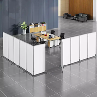 Paravent coulissant EBUNGE personnalisé en MDF mélaminé 32 mm pour bureau, hôtel, école