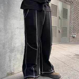 Prince Industry OEM Personnalisé Unisexe Coutures Contrastées Sweat à Capuche Surdimensionné et Jogger Pantalon de Survêtement Ensemble Survêtement Hommes - Product Image 3