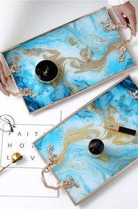 ถาดเสิร์ฟอีพ็อกซี่เรซินทำด้วยมือของใช้จำเป็นสำหรับห้องครัวในบ้านร้านอาหารโรงแรมตกแต่งให้บริการ - Product Image 3