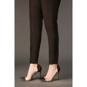 Pantalones rectos de cintura media antiarrugas con cuentas y agarre firme 54 - Product Image 2