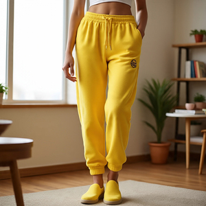 Pantalones Deportivos de Mujer 100% Algodón, Color Sólido Personalizado, Alta Calidad, con Logotipo, Ideales para Gimnasio o Uso Casual, Corte Regular - Product Image 6