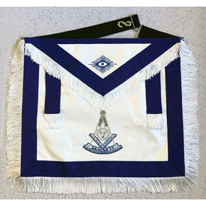 14th Degree Scottish Rite Masonic <b>Apron</b> Blue & White - Product Image 2
