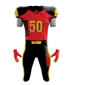 ชุดยูนิฟอร์มอเมริกันฟุตบอลดีไซน์พิเศษ ทนทาน ระบายอากาศได้ดี ป้องกันแบคทีเรีย มีไซส์ใหญ่ ปรับแต่งได้ ขายดี - Product Image 4