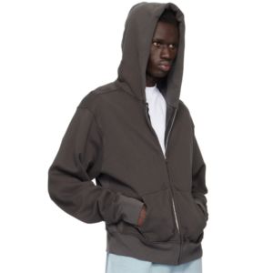 Sweat à capuche B2B Wet Sand Color Zipper Style en molleton de coton avec couleurs personnalisées et broderie au meilleur prix Sweat à capuche Offre Spéciale pour unisexe - Product Image 3