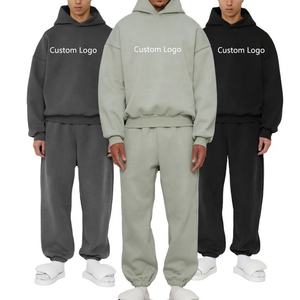 Conjunto de Sudadera Corta, Chándal Urbano, Chándal de Forro Polar, Conjunto de Chándal de 450 Gsm, Conjunto de Chándal Personalizado, Chándal Pesado - Product Image 2