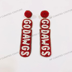 Pendiente de equipo personalizado de trabajo hecho a mano indio Colección de Venta caliente Pendientes colgantes de gota con cuentas - Product Image 4