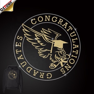 รีดติดเสื้อด้วยความร้อนประดับพลอยเทียม2024งานรับส่งด่วนทำจากพลอยเทียมสำหรับงานสำเร็จการศึกษาระดับอาวุโส - Product Image 5