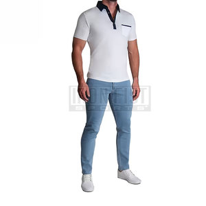 กางเกงยีนส์ทรงสลิมฟิตของผู้ชายสไตล์โมเดิร์นสำหรับฤดูร้อนและฤดูใบไม้ผลิระบายอากาศลายพื้นสำหรับเสื้อผ้าลำลองแนวสตรีทสวมใส่ในสำนักงาน - Product Image 5