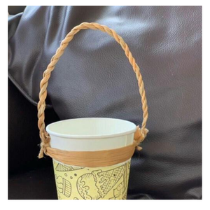 Portador de bebidas de Jacinto hecho a mano, correa de portavasos ecológica para bebidas calientes y frías - Product Image 2