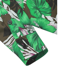 ชุดเดรสแขนยาวเข้ารูปของผู้ชายเสื้อพิมพ์ลายฮาวายสำหรับงานปาร์ตี้ฤดูใบไม้ร่วง - Product Image 2