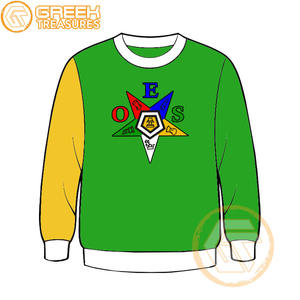 Sudadera de alta calidad para mujer, sudadera de invierno bordada de lana de algodón con estrella del Este, ropa griega, sudaderas OES - Product Image 1