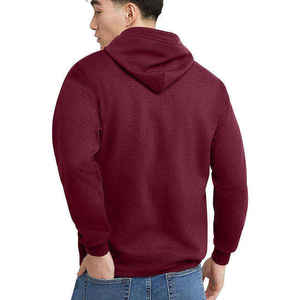 Sudadera con capucha de invierno con cremallera completa 2 uds moda algodón polar ropa de calle sudadera ajuste hombres sudaderas con cremallera de alta calidad - Product Image 4