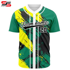 Maillot de baseball unisexe à sublimation personnalisée, respirant, vêtements de softball de grande taille avec strass imprimés pour l'équipe - Product Image 4