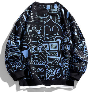 Sweat à capuche personnalisé en molleton 100% coton respirant et à séchage rapide pour homme, style streetwear unisexe, hip-hop, hiver - Product Image 6