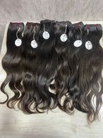 Vente en gros Temple d'Inde du Sud Vague Droite Soyeuse pour Femmes Remy Machine Humaine Double Trame pour Tressage Dentelle Avant Toutes les Couleurs