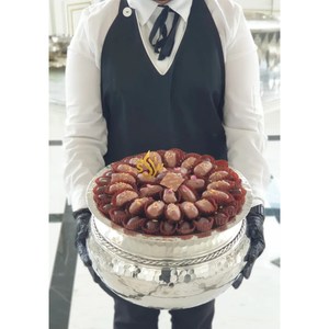 Luxueux nouveau bol de service de chocolat et de dattes élégant japonais derniers accessoires de cuisine ronds de concepteur bols de service de nourriture - Product Image 4