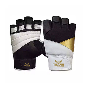 Gants d'haltérophilie en cuir demi-doigts pour hommes Gants de fitness Slim Fit Gym Workout Quantité en vrac pour le sport - Product Image 1