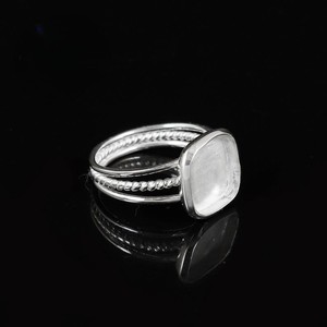 Handmade 925 Sterling Silver Women's Breastmilk Jewelry 10mm Cushion Bezel Ring 18K Gold Women's Keepsake Charm Finding Blank - Product Image 2