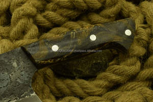 Couteaux de couperet damas directs d'usine meilleure vente couteau de couperet de cuisine en acier damas avec manche en bois - Product Image 3