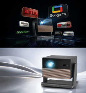 <span class=keywords><strong>Projecteur</strong></span> Gimbal Vivibright Android 14 G3000 avec écran LCD de 4,0 pouces et correction automatique de la distorsion trapézoïdale, meilleur que les projecteurs 3LCD - Product Image 1