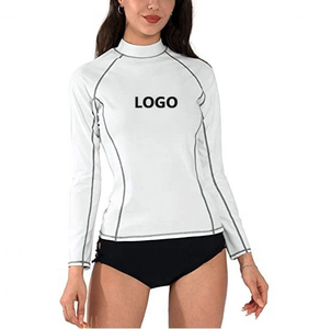 OEM UPF 50 + Mujeres Rash Guard Quick Dry Surf Swim Shirts Rashguard Manga larga Uv Protección solar Camisas de compresión - Product Image 2