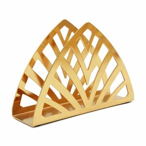 Porte-serviettes de table en acier inoxydable, accessoire de table de cuisine de restaurant en or, support de boîte à mouchoirs en métal durable - Product Image 1