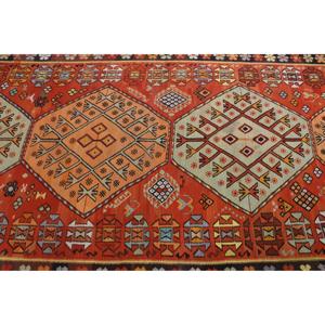 Tapis de 5,1 x 11,8 pieds, grand tapis turc vintage, tapis en laine kilim orange - Product Image 5