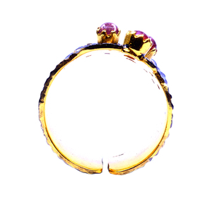 Bague de mariage en argent sterling 925 pour femme classique plaqué or avec tourmaline diamant pierre précieuse bague de mariage à la mode - Product Image 6