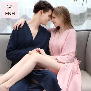 Peignoir gaufré printemps-été pour femme, combinaison <span class=keywords><strong>de</strong></span> sauna épaisse, robe <span class=keywords><strong>de</strong></span> bain absorbante à séchage rapide pour <span class=keywords><strong>homme</strong></span>, idéale pour les vacances - Product Image 1