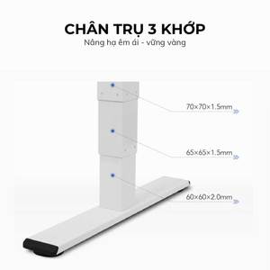 Flexi Electric Height <b>Adjustable</b> <b>Table</b> <b>Legs</b> Minimalist Design with 3 Joints and 2 Motors Model ET225 - Product Image 4