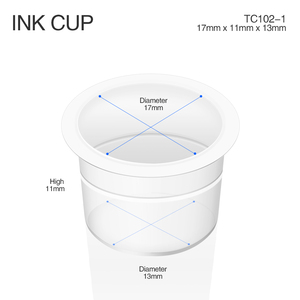 Vasos de tinta para <span class=keywords><strong>tatuaje</strong></span> Tapas de pigmento de plástico desechables para tatuar 3 tamaños (pequeño, <span class=keywords><strong>mediano</strong></span>, Grande) - Product Image 4