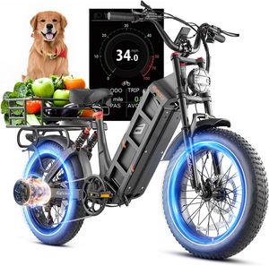 Bici elettrica Juliet Pro II per adulti di picco 5200W bici elettrica a doppio motore fino a 43mph, 70AH/60AH 220 + miglia a lungo raggio Ebike - Product Image 1