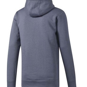 Vente en gros de sweatshirts à capuche thermiques en coton pour hommes vêtements grande taille personnalisés sweat à capuche décontracté de couleur unie respirant 100% coton - Product Image 2