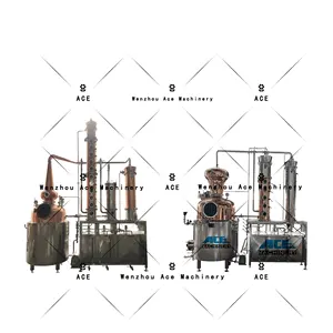 Équipement de distillation commercial Ace 500L Chaudière de distillation d'alcool