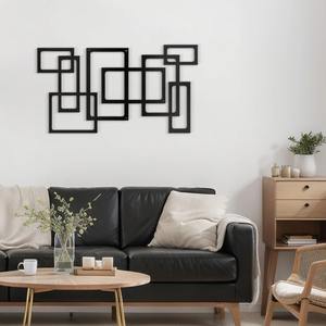 Arte de la pared Decoración de Metal abstracto moderno para el hogar Sala de estar Dormitorio Escultura de hierro hecha a mano Acento interior elegante - Product Image 1
