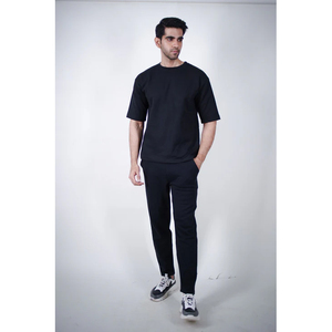 T-shirt Homme Hip Hop 100% Coton Haute Qualité, Épaules Tombantes, Manches Courtes, Logo Personnalisé sur le Devant, Anti-Plis, Respirant, Grandes Tailles - Product Image 6