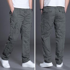 Pantalones Cargo para Hombre, Verano, Nuevo, Ligero, Transpirable, Multibolsillos, Casual, Material de Algodón, Pantalones Largos para Hombre - Product Image 1