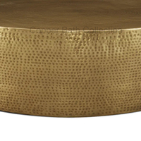 Table basse martelée en métal moderne de forme ronde chic meilleure qualité pour bureau maison restaurant salon fabriqué en inde