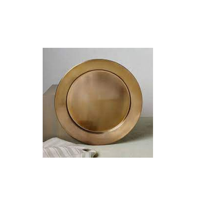 Placa de cargador de latón para vajilla de boda segura, plato nuevo para fiesta, placas de cargador de 13 pulgadas, uso hecho a mano, forma redonda - Product Image 1