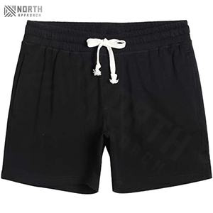 Pantalones Cortos Deportivos Personalizados con Logotipo para Hombre, Ecológicos, Transpirables, de Secado Rápido, Cintura Media, Ropa Deportiva de Verano, Poliéster/Algodón - Product Image 1