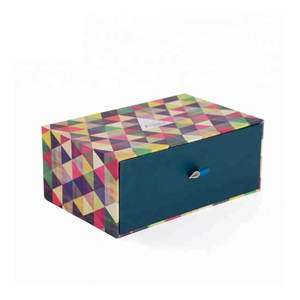 Caja de Cajón Pequeño con Cinta para Joyería, Cubierta Deslizante de Lujo con Logotipo Personalizado, Embalaje de Papel de Cartón Rígido, Regalo - Product Image 3