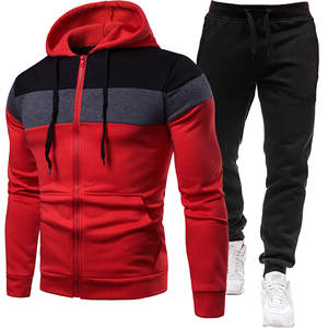 Survêtements pour garçons vêtements pour hommes ensemble de sweat à capuche pour hommes sweat à fermeture éclair pantalon de sport décontracté ensemble de survêtement pour hommes sweat à capuche de course - Product Image 3