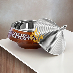 Luxury Finish Casserole Pot Eco-Friendly Modern Design Food Warmer Pot Food <b>Server</b> Stand Party <b>Buffet</b> Wedding Hotel Usage - Product Image 3