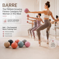ARTIVA BA122 Mini ballon de Pilates mat écologique 20 cm en PVC souple gonflable pour exercices de yoga, barre d'équilibre, entraînement, logo personnalisé OEM