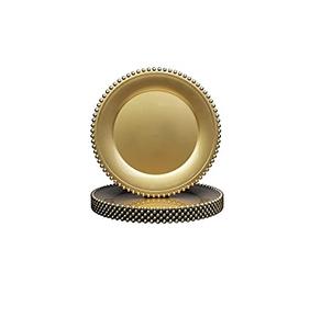 Dernière plaque de chargeur en laiton élégant logo personnalisé meilleur design Plats et assiettes à prix compétitif plaque de chargeur en laiton - Product Image 1